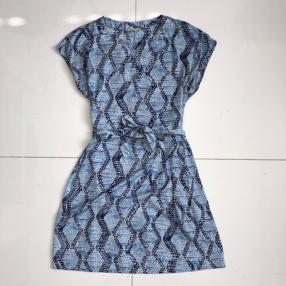 Light Blue Patterned Dress